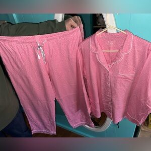 Pink poke a dot pj set